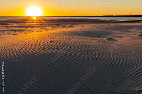 Sunset over Sand