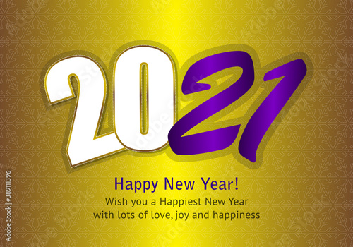 Happy New Year 2021, clean and nice new year design. Wish you all the best as always in this coming new year.