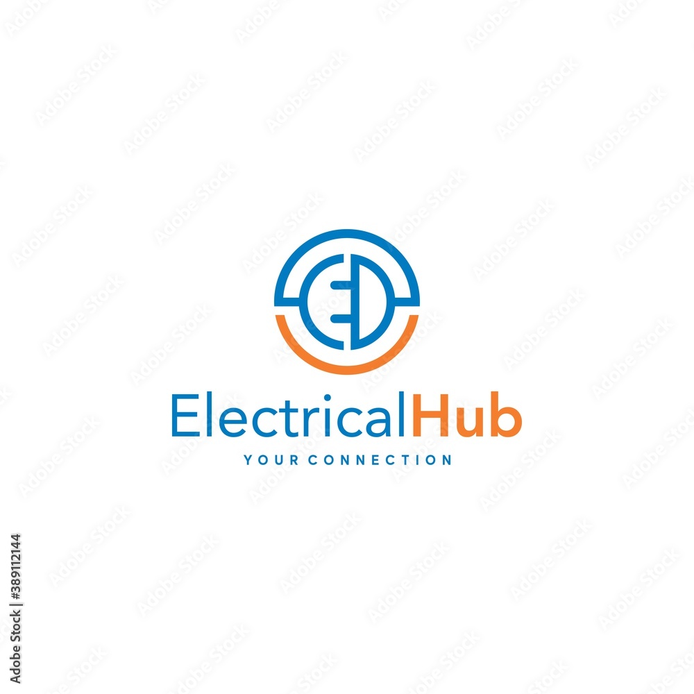 Modern and unique electric company logo design 15