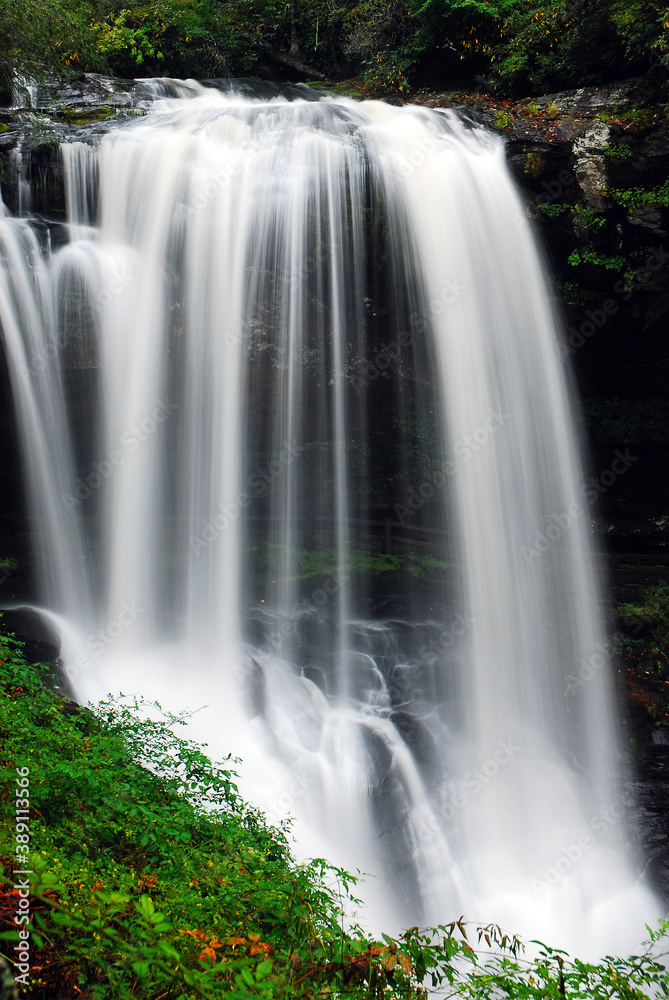 Dry Falls in Nantahala National Forest, North Carolina