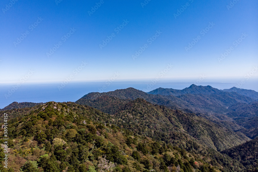 屋久島トレッキング：展望台からの景色