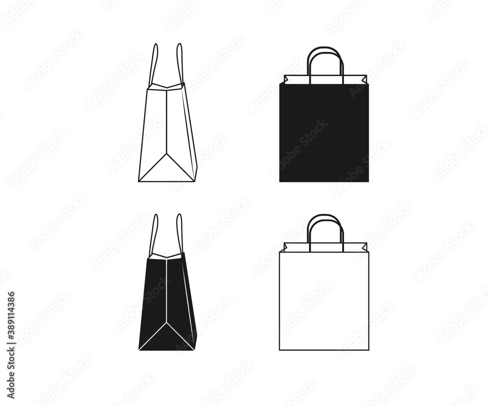 Paper Bag icon, Paper Bag symbol, Paper Bag Clipart, Paper Bag design
