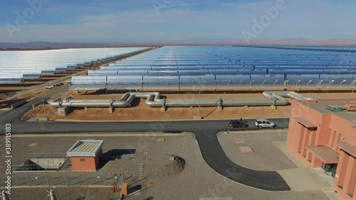 Ouarzazate Solar Power Station, also called Noor Power Station Morroco