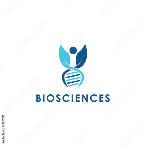 Biosciences Logo Vector Symbol Design