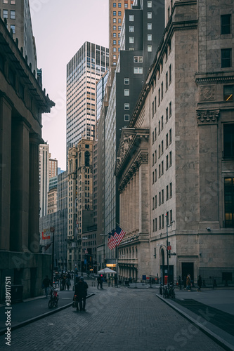 Broad Street in the Financial District, Manhattan, New York City