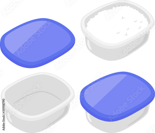 プラスチック製の食品保存容器