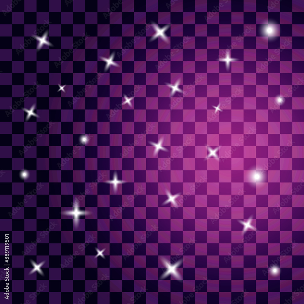 Fototapeta premium Glowing stars vector