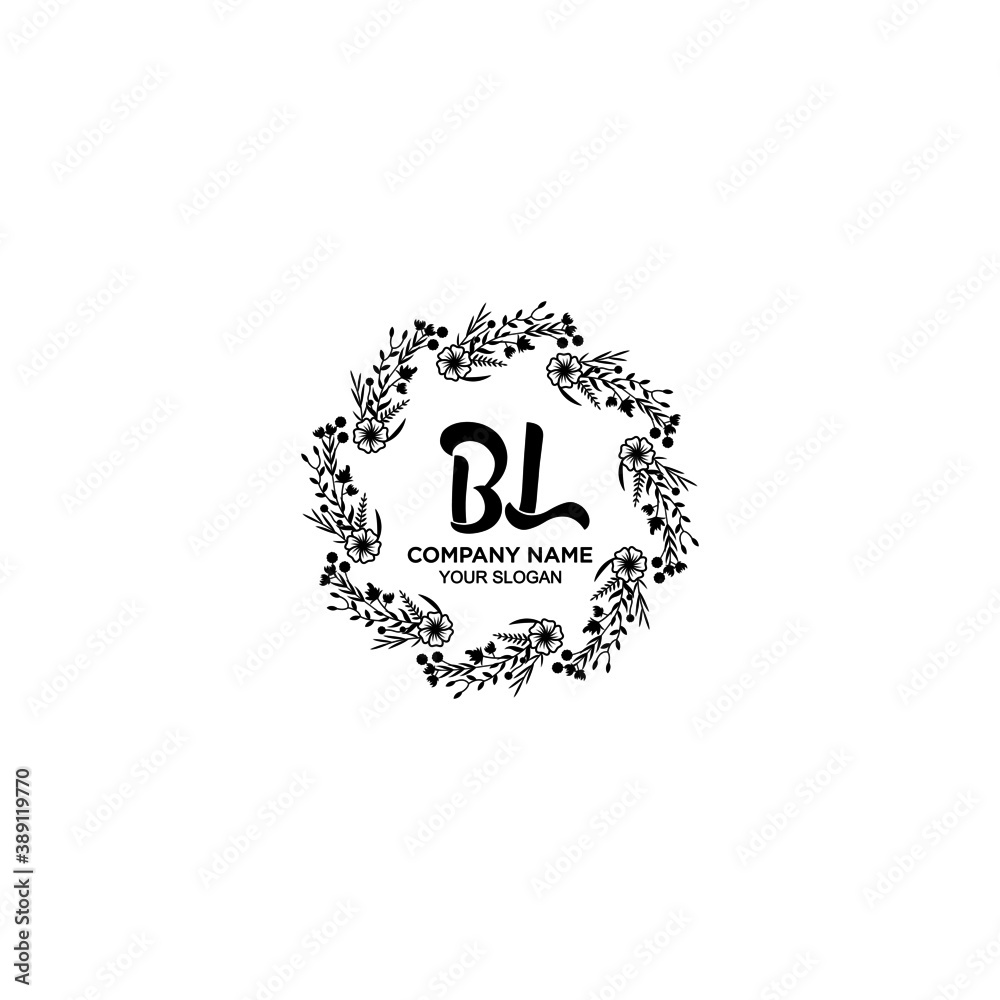 Initial BL Handwriting, Wedding Monogram Logo Design, Modern Minimalistic and Floral templates for Invitation cards Initial BL Handwriting, Wedding Monogram Logo Design, Modern Minimalistic and Floral templates for Invitation cards