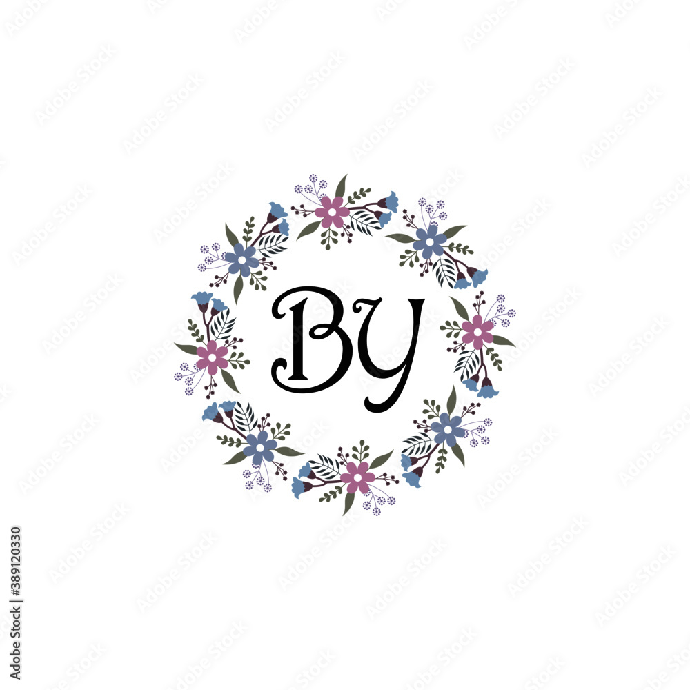 Initial BY Handwriting, Wedding Monogram Logo Design, Modern Minimalistic and Floral templates for Invitation cards Initial BY Handwriting, Wedding Monogram Logo Design, Modern Minimalistic and Floral templates for Invitation cards
