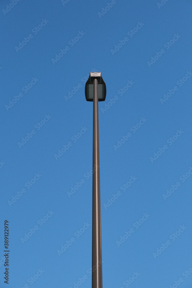 street lamp on perfect blue sky street lamp on perfect blue sky