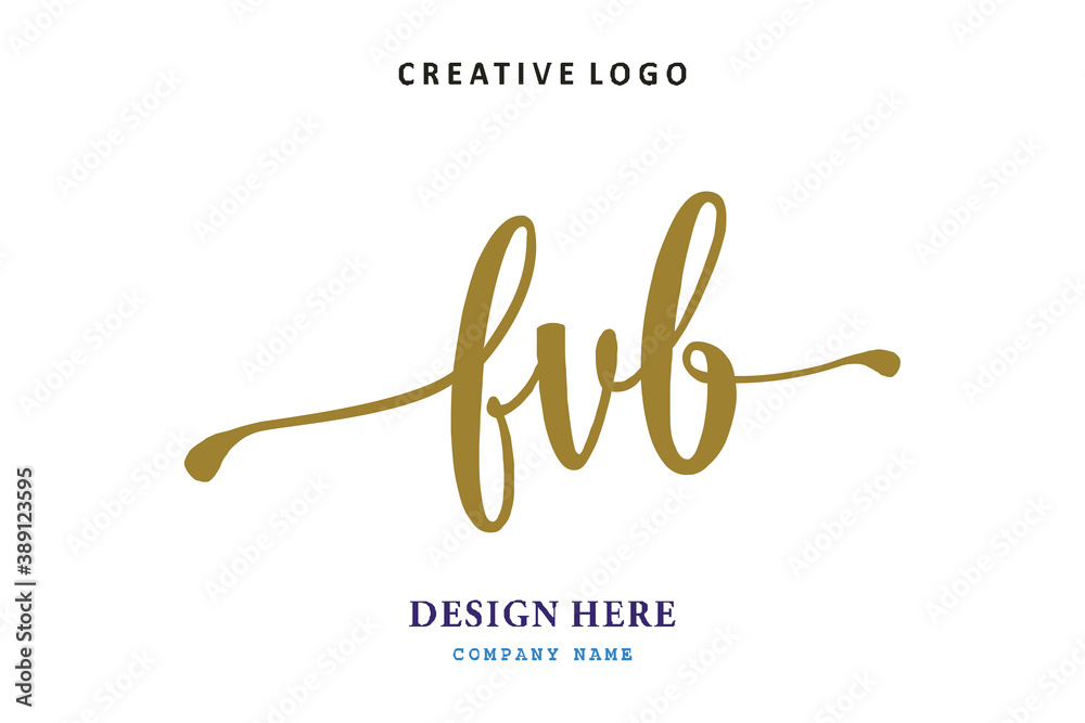 FVB lettering logo is simple, easy to understand and authoritativePrint FVB lettering logo is simple, easy to understand and authoritativePrint