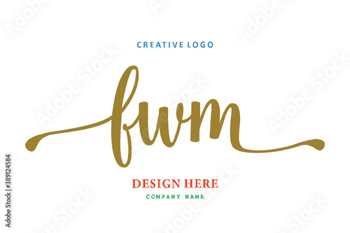 FWM lettering logo is simple, easy to understand and authoritative