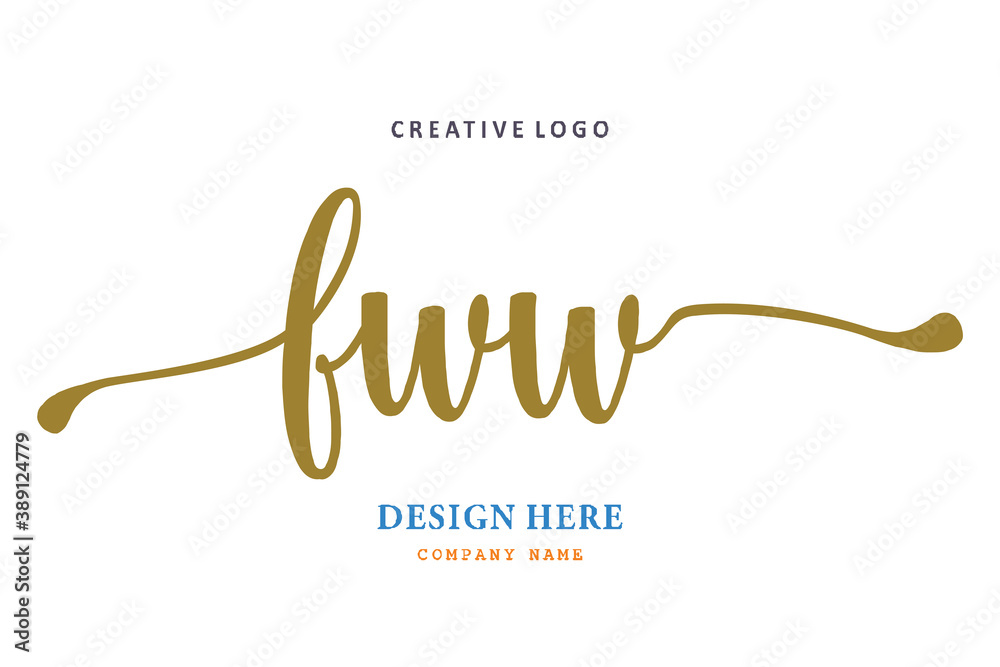 FWW lettering logo is simple, easy to understand and authoritative