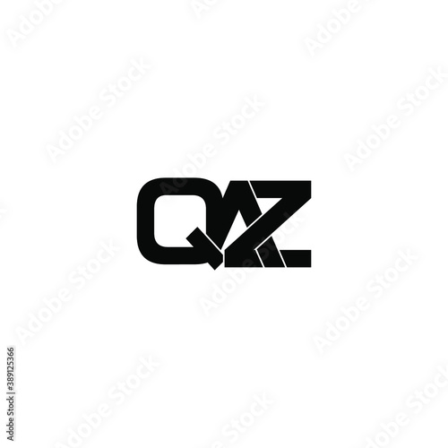 qaz letter original monogram logo design photo