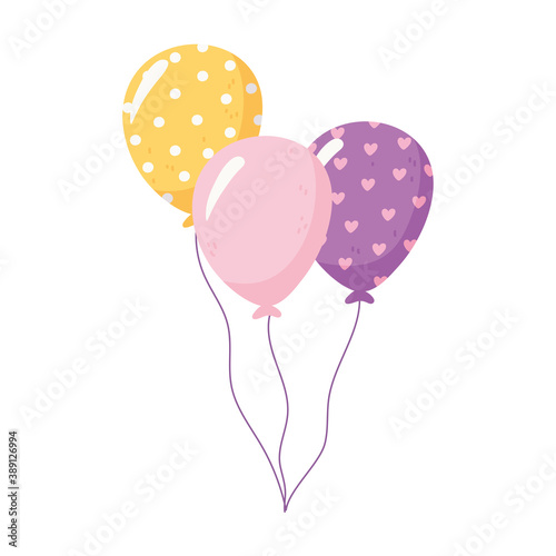 baby shower, balloons decoration and celebration