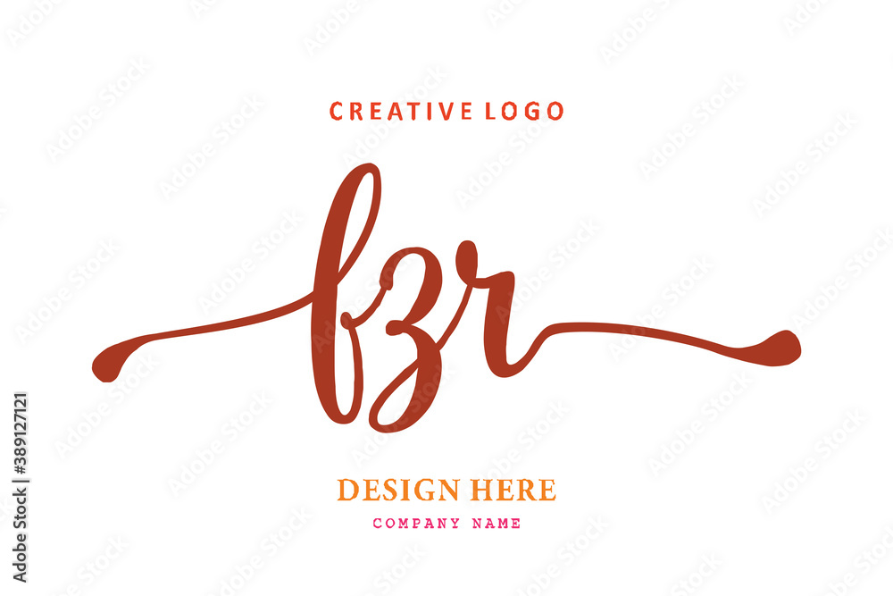 FZR lettering logo is simple, easy to understand and authoritative