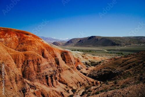 landscape of the mountains