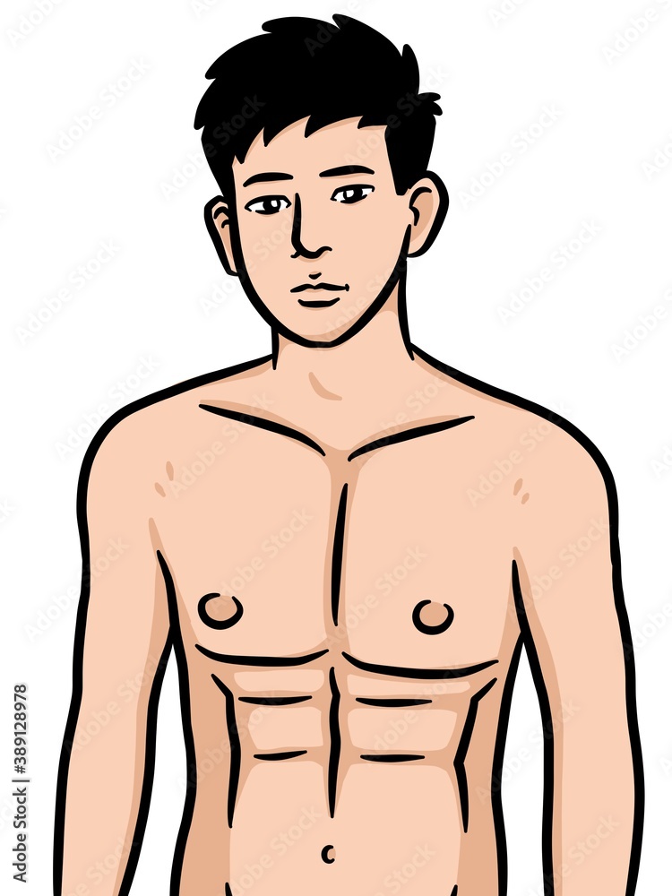 cartoon cute man on white background cartoon cute man on white background