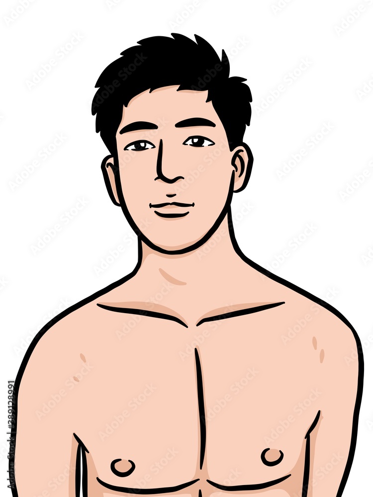 cartoon cute man on white background cartoon cute man on white background
