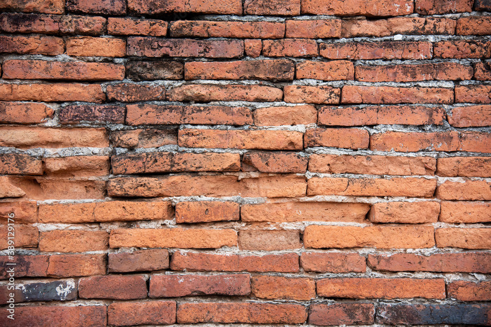 Fototapeta premium Old red brick wall background