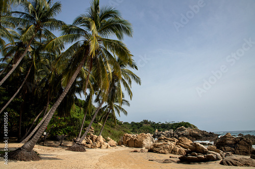 Playa Bacocho13 de octubre 2020. Puerto Escondido  Oaxaca  M  xico. Vista de playa Bacocho  durante la alerta sanitaria declarada por la secretaria de salud del Estado.