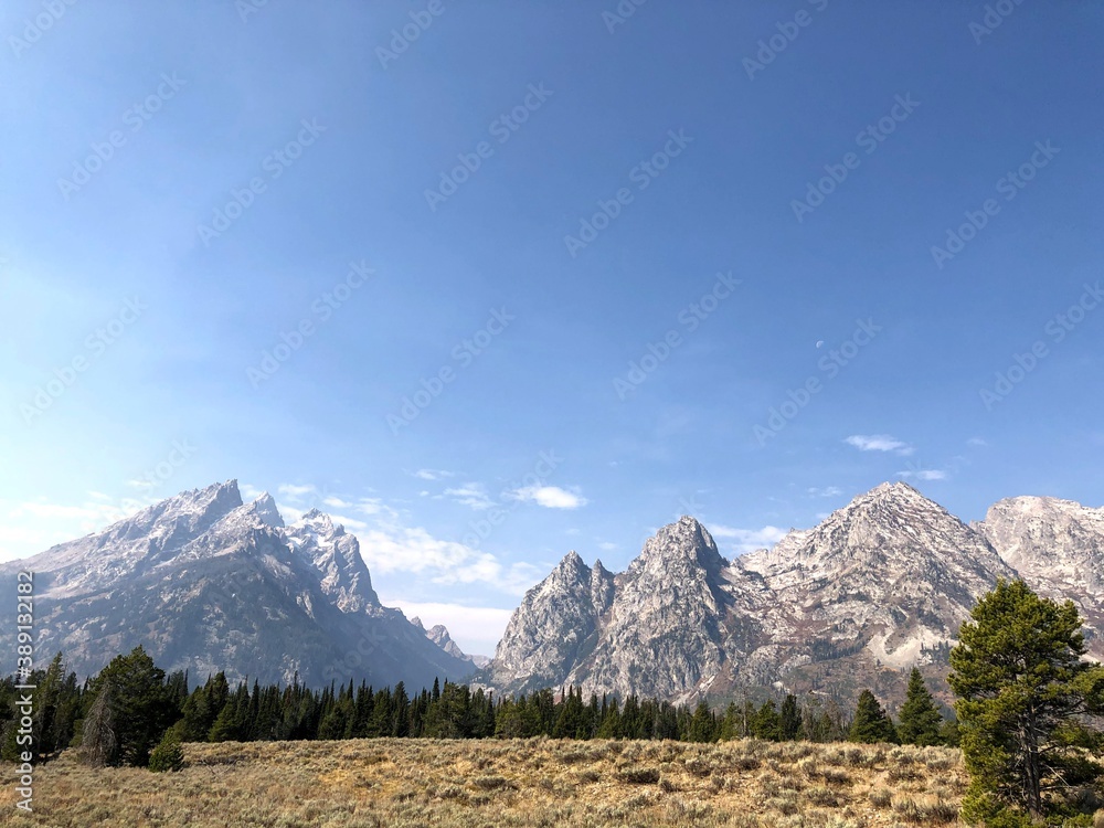 Fototapeta premium Grand Teton Mountains in Grand Teton National Park, WY