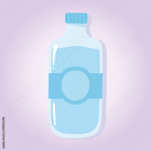 water bottle product, grocery purchases