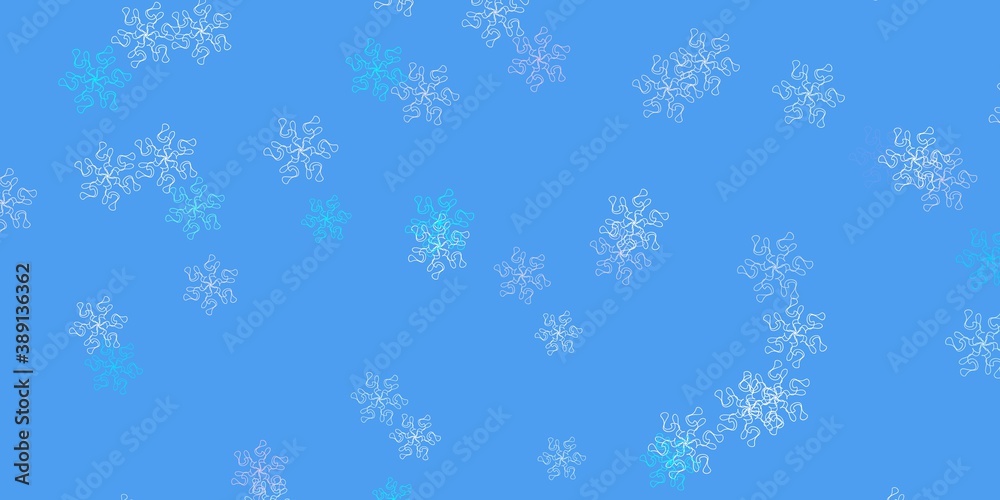 Light pink, blue vector natural layout with flowers. Light pink, blue vector natural layout with flowers.