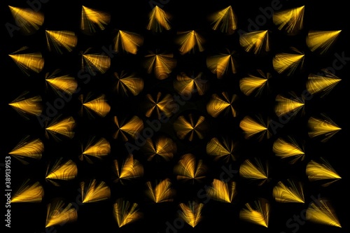 3D sharp corners. Background abstract minimalistic texture with many rows of volumetric metal figures of hexagons lying in the white light. Animation. Mobile wall made of briquettes.