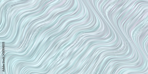 Light BLUE vector background with bent lines.