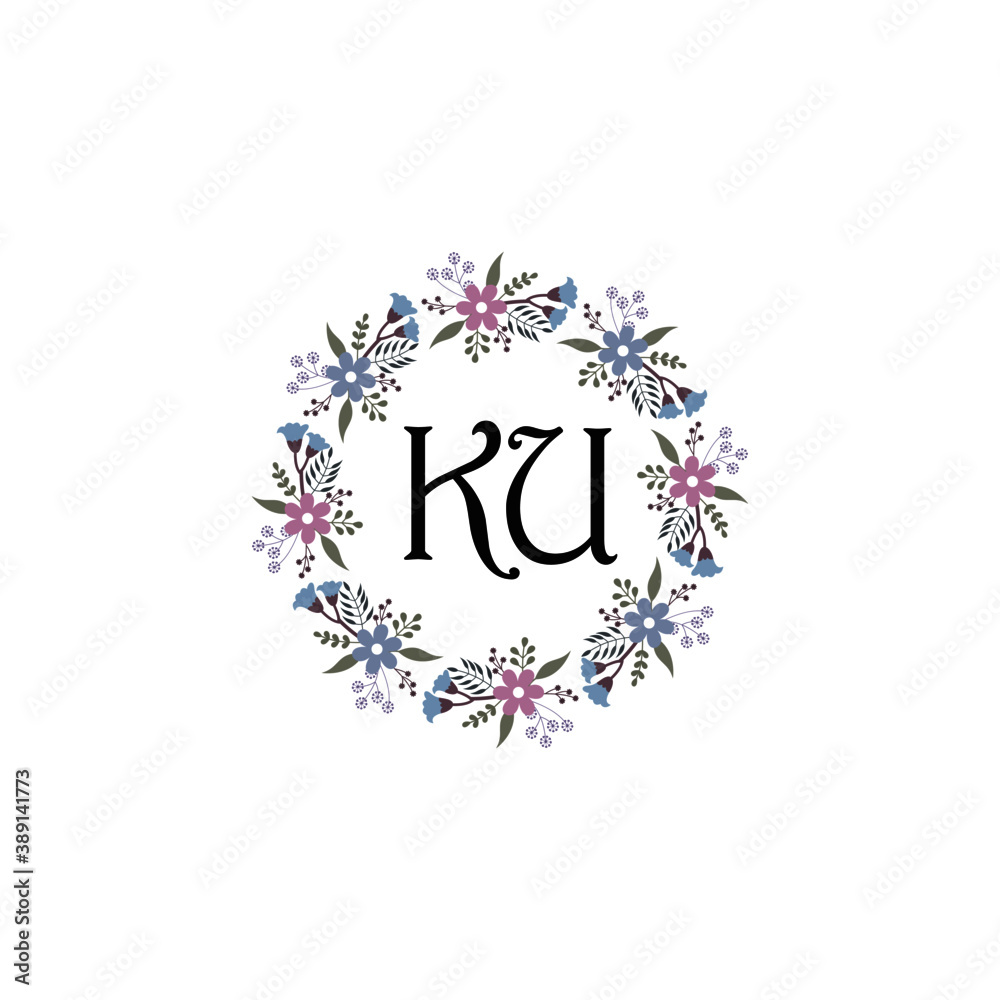 Initial KU Handwriting, Wedding Monogram Logo Design, Modern Minimalistic and Floral templates for Invitation cards Initial KU Handwriting, Wedding Monogram Logo Design, Modern Minimalistic and Floral templates for Invitation cards