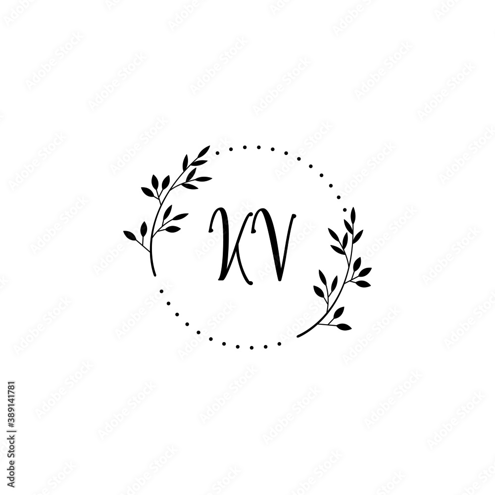 Initial KV Handwriting, Wedding Monogram Logo Design, Modern Minimalistic and Floral templates for Invitation cards Initial KV Handwriting, Wedding Monogram Logo Design, Modern Minimalistic and Floral templates for Invitation cards