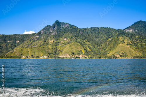 view of the mountain from lake