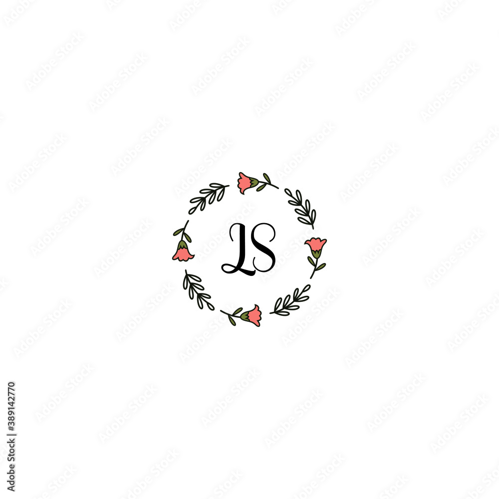 Initial LS Handwriting, Wedding Monogram Logo Design, Modern Minimalistic and Floral templates for Invitation cards Initial LS Handwriting, Wedding Monogram Logo Design, Modern Minimalistic and Floral templates for Invitation cards