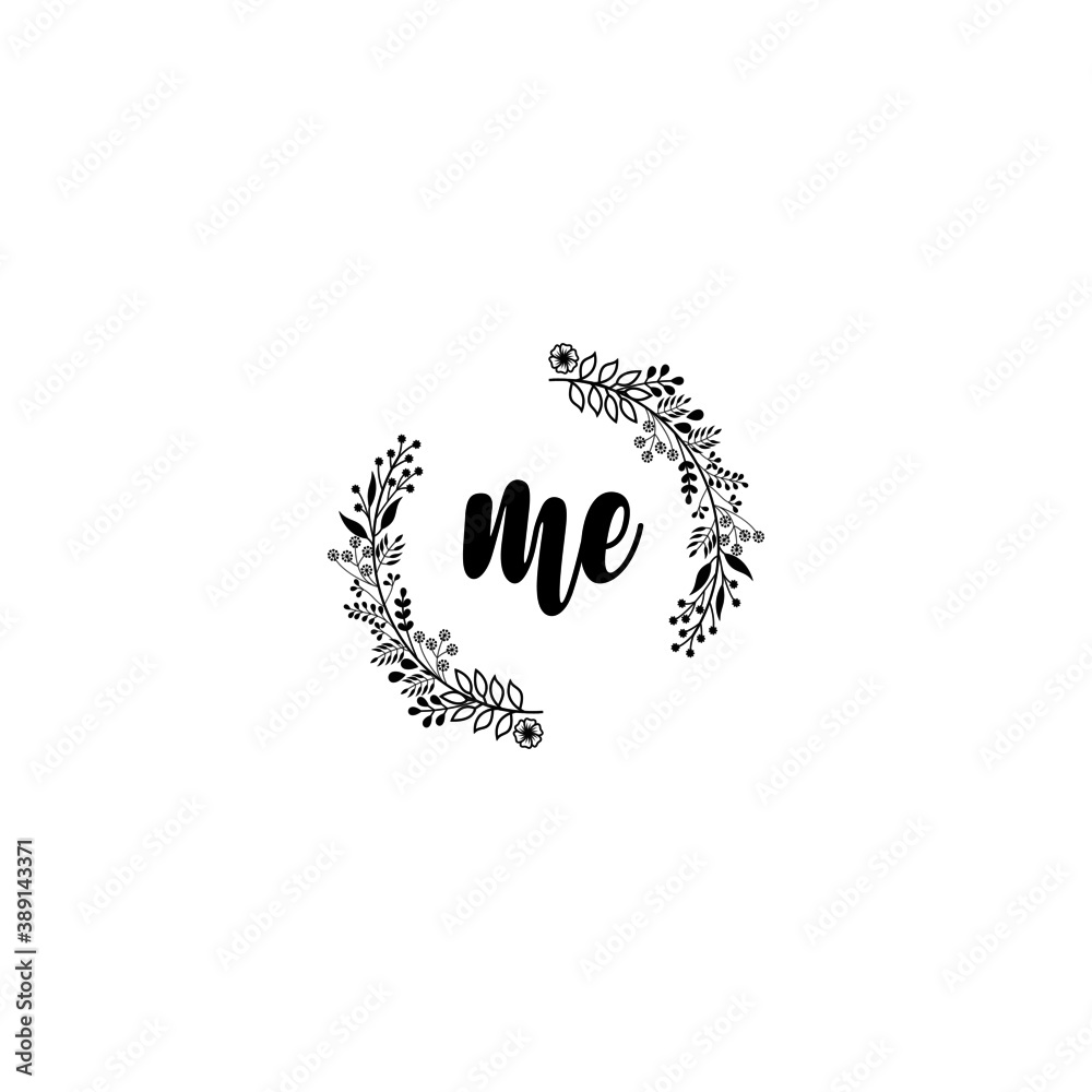 Initial ME Handwriting, Wedding Monogram Logo Design, Modern Minimalistic and Floral templates for Invitation cards
Initial ME Handwriting, Wedding Monogram Logo Design, Modern Minimalistic and Floral templates for Invitation cards