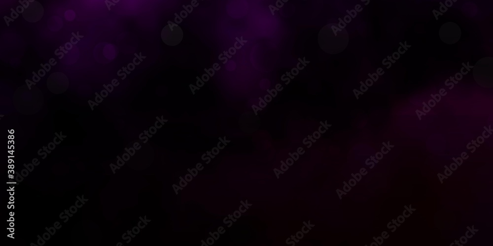 Dark Purple, Pink vector pattern with spheres. Dark Purple, Pink vector pattern with spheres.