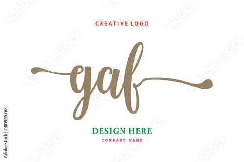GAF lettering logo is simple, easy to understand and authoritative