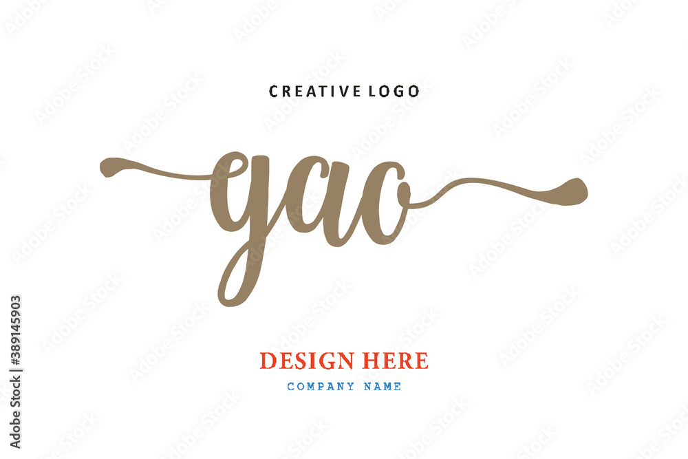 GAO lettering logo is simple, easy to understand and authoritative GAO lettering logo is simple, easy to understand and authoritative