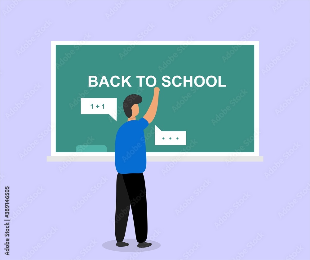 designs about people writing on a blackboard