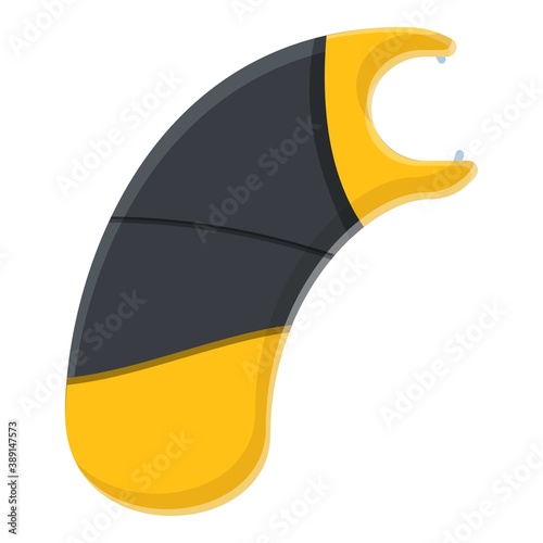 Taser battery icon. Cartoon of taser battery vector icon for web design isolated on white background