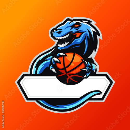 raptor basketball illustration