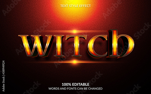 Editable Text Effect, Witch Text Style