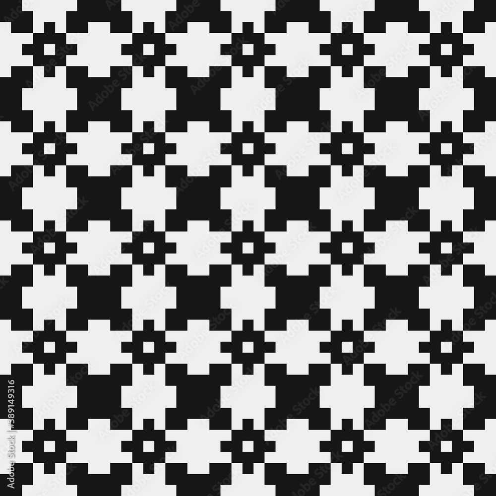 Abstract Cross Pattern Dots Logo generative computational art illustration