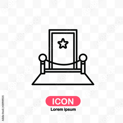 vip room icon vector isolated on transparent background