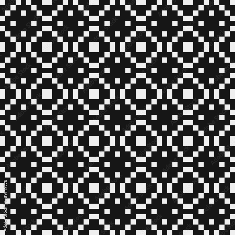 Fototapeta premium Abstract Cross Pattern Dots Logo generative computational art illustration