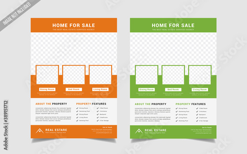 Real Estate Modern Flyer Template Cover Layout 
