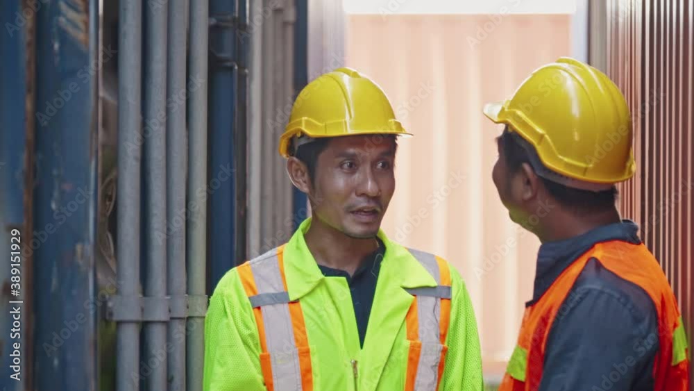 Asia Construction worker are greeting and working meeting in the industrial plant. Team work of asian engineer. Cooperation in plant structure analysis. Happy of teamwork Asia Construction worker are greeting and working meeting in the industrial plant. Team work of asian engineer. Cooperation in plant structure analysis. Happy of teamwork