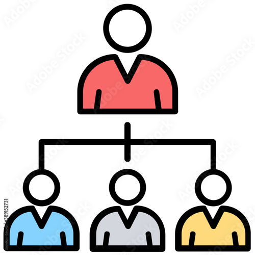 
A group of people connected through affiliate marketing 
