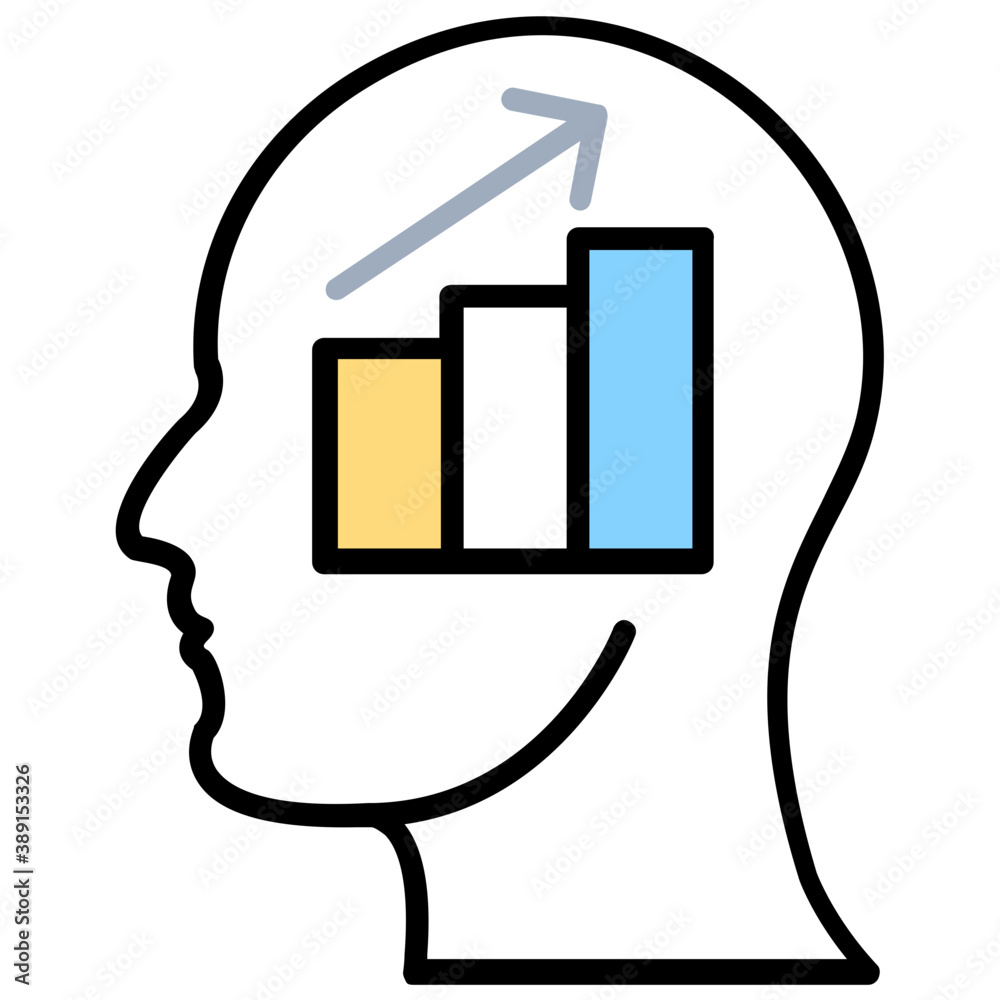 Obraz premium Human head directing towards mind mapping 