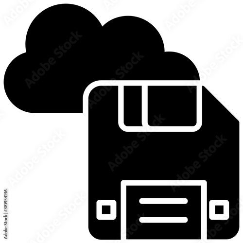 
Cloud computing with statistical analysis report, cloud reporting flat icon 
